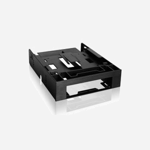 Icy Dock MB343SP Compartiment PC double baie 2.5" plastique noir 148.5x170x41.3mm compatible HDD/SSD