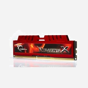 G.Skill RipjawsX 8GB DDR3-1600 CL10 F3-12800CL10S-8GBXL, Module DIMM 240-pin, 1.5V, Unbuffered, Dual Channel, Radiateur, PC/Serveur - Miniature 1