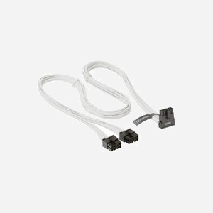 Seasonic Câble 12VHPWR 0.75m - Connecteur 12VHPWR vers 2x PCI-E (8-pin) 90° Blanc - AWG16 - Compatible PRIME/FOCUS/Platinum/X-Series - Miniature 4