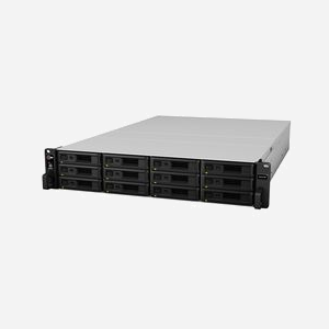 Synology RX1217RP : Boîtier d'extension 12 baies 0 To, Rack 2U, SATA 6Gb/s, Alimentation Redondante, compatible RS3617xs, Noir/Gris - Miniature 2