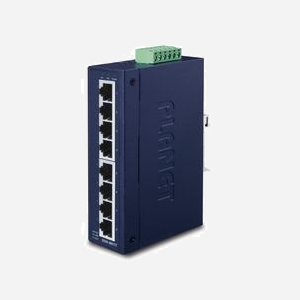 PLANET ISW-801T Commutateur Non-Géré L2, 8 Ports Fast Ethernet 10/100 RJ-45, 1.6 Gbit/s, Boîtier Métal, Montage Mural et Rail DIN, -40°C à 75°C - Miniature 1