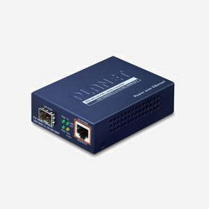 PLANET GTP-805A Convertisseur de média Gigabit Ethernet 1000Base-T vers 1000Base-X, Port SFP, PoE 30W, Boîtier Métal, Standards IEEE 802.3af/at/ab/u/x/z