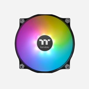 Thermaltake Pure 20 ARGB Ventilateur 200mm pour Boitier PC, Noir, 500-1000 RPM, 31.2 dB, 129.54 CFM, 1.72 mmH2O, Roulement Hydraulique, 12/5V - Miniature 2