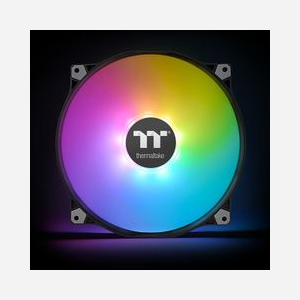 Thermaltake Pure 20 ARGB Ventilateur 200mm pour Boitier PC, Noir, 500-1000 RPM, 31.2 dB, 129.54 CFM, 1.72 mmH2O, Roulement Hydraulique, 12/5V - Miniature 4