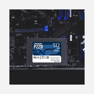 Patriot Memory SSD P220 512GB 2.5" SATA III, Lecture 550 Mo/s, Écriture 500 Mo/s, 40K/50K IOPS, Compatible Windows, SMART, TRIM, Référence P220S512G25 - Miniature 4