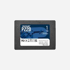 Patriot Memory SSD P220 1TB 2.5" SATA III - Lecture 550 Mo/s, Écriture 500 Mo/s, 50k IOPS, Compatible Windows, 7mm, Référence P220S1TB25