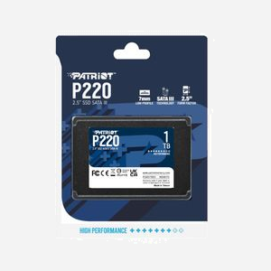 Patriot Memory SSD P220 1TB 2.5" SATA III - Lecture 550 Mo/s, Écriture 500 Mo/s, 50k IOPS, Compatible Windows, 7mm, Référence P220S1TB25 - Miniature 5