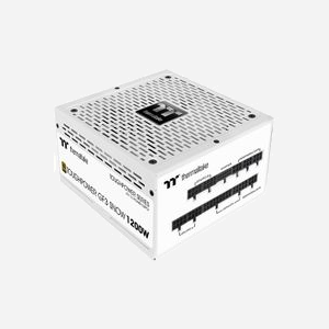 Thermaltake Toughpower GF3 Snow 1200W ATX 3.0, 80 PLUS Gold, Blanc, Entièrement Modulaire, Ventilateur 14cm, 1200W (+12V 100A), ATX 24-pin