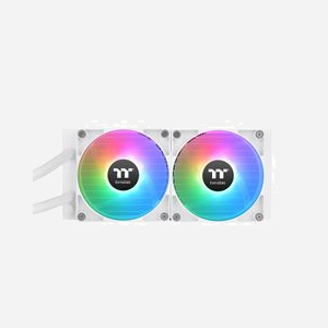 Thermaltake TH240 V2 Ultra ARGB - Kit Watercooling CPU 240mm Blanc, Radiateur Aluminium, 2x 120mm PWM 500-2000RPM, 57.05CFM, Sockets Intel/AMD - Miniature 4