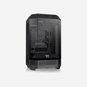 Thermaltake The Tower 300 Micro Tower Noir, micro ATX/Mini-ITX, 3x 3.5", 3x 2.5", USB 3.2, Vent. 2x140mm, Rad. jusqu'à 420mm, SPCC/Verre Trempé - Miniature 3
