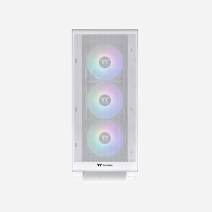 Thermaltake S250 TG Blanc : Boîtier PC Midi Tower ATX/EATX, 3x120mm avant, 1x120mm arrière, verre trempé, 2x2.5"/3.5", radiateurs 420/360/280mm - Miniature 2