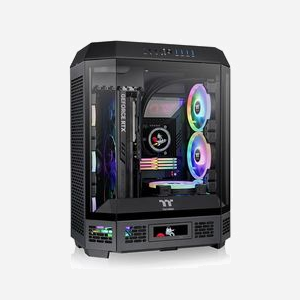 Thermaltake CA-1Z1-00M1WN-00 Boîtier PC Midi Tower Noir (ATX, micro ATX, Mini-ITX) - 1x 3.5", 2x 2.5", USB 3.2 Gen 1/Gen 2, 2x 140mm ventilateurs - Miniature 1