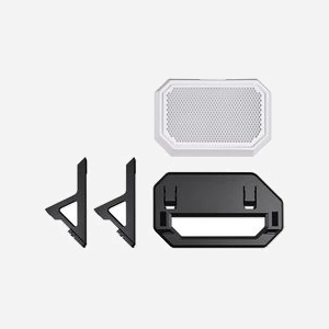 Thermaltake AC-076-ON6NAN-A1 : Kit de conversion tour vers rack pour châssis Midi Tower The Tower 600 (Noir/Blanc - 230x459x353mm - 2kg) avec filtre anti-poussière