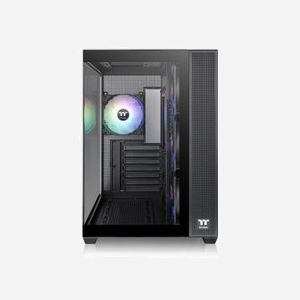 Thermaltake View 380 TG ARGB, Midi Tower, Noir, ATX/microATX/Mini-ITX, 1x3.5", 2x2.5", Vent. Latéraux 3x120mm, Arrière 1x120mm, USB 3.2 Gen1/Gen2 - Miniature 3