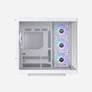 Thermaltake View 380 TG ARGB Snow - Boîtier PC Midi Tower Blanc, ATX/microATX/Mini-ITX, 1x3.5", 2x2.5", 4x120mm ARGB, USB 3.2 Gen1/Gen2, Verre trempé - Miniature 4