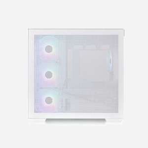 Thermaltake View 380 TG ARGB Snow - Boîtier PC Midi Tower Blanc, ATX/microATX/Mini-ITX, 1x3.5", 2x2.5", 4x120mm ARGB, USB 3.2 Gen1/Gen2, Verre trempé - Miniature 5