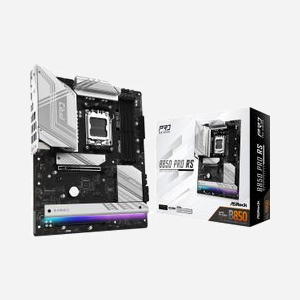 Asrock B850 Pro RS : Carte mère ATX AMD B850 Socket AM5, DDR5, 256Go max, M.2, SATA III, RAID 0/1/10, 2.5GbE, USB 3.2 Gen 1/Gen 2, PCIe 5.0