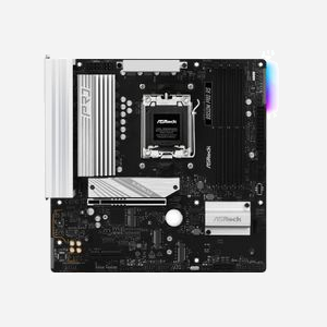 Asrock B850M Pro RS : Carte mère micro ATX AMD B850, Socket AM5, DDR5, 256Go max, PCIe 5.0, M.2 NVMe PCIe 4.0/5.0, SATA III, Realtek ALC897, 2.5GbE