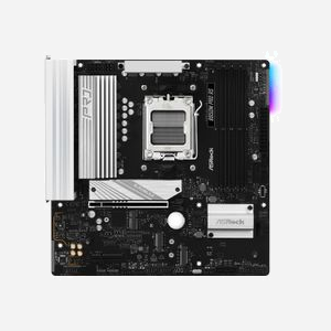 Asrock B850M Pro RS : Carte mère micro ATX AMD B850, Socket AM5, DDR5, 256Go max, PCIe 5.0, M.2 NVMe PCIe 4.0/5.0, SATA III, Realtek ALC897, 2.5GbE - Miniature 2
