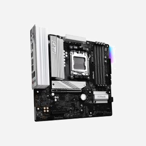 Asrock B850M Pro RS : Carte mère micro ATX AMD B850, Socket AM5, DDR5, 256Go max, PCIe 5.0, M.2 NVMe PCIe 4.0/5.0, SATA III, Realtek ALC897, 2.5GbE - Miniature 3