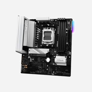 Asrock B850M Pro RS : Carte mère micro ATX AMD B850, Socket AM5, DDR5, 256Go max, PCIe 5.0, M.2 NVMe PCIe 4.0/5.0, SATA III, Realtek ALC897, 2.5GbE - Miniature 4