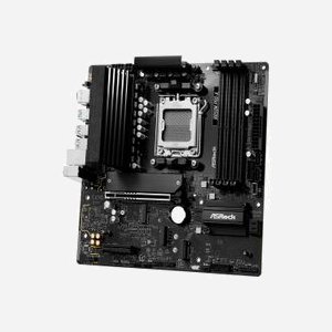 Asrock B850M Pro-A : Carte mère micro ATX AMD B850, Socket AM5, DDR5, PCIe 5.0, 3x M.2 (1x Gen5, 2x Gen4), SATA III, 2.5GbE LAN, USB 3.2 Gen2 Type-A/Type-C - Miniature 4