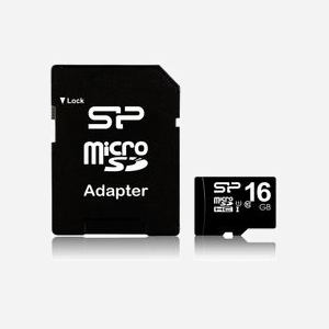 Silicon Power MicroSDHC 16GB UHS-I Classe 10 (U1) 40MB/s SP016GBSTH010V10SP, résistante aux chocs et à l'eau, 15x11x1mm, noire - Miniature 2