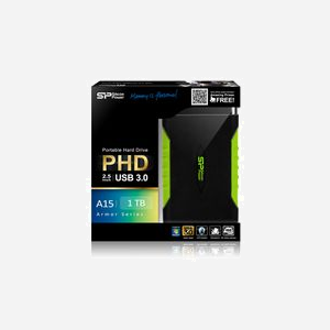 Silicon Power Armor A15 1To HDD Externe 2.5" Micro-USB B USB 3.2 Gen 1 (3.1 Gen 1) Noir - Compatible Windows/macOS/Linux, 136x82.5x19.8mm - Miniature 3