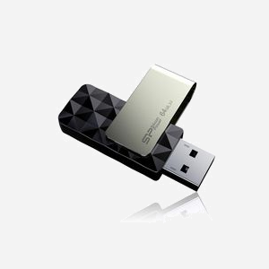 Silicon Power Blaze B30 64Go USB Type-A 3.2 Gen 1 Noir - SP064GBUF3B30V1K, 53.7x18x10.3mm, compatible Windows, macOS X 10.3+, Linux - Miniature 2