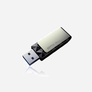 Silicon Power Blaze B30 64Go USB Type-A 3.2 Gen 1 Noir - SP064GBUF3B30V1K, 53.7x18x10.3mm, compatible Windows, macOS X 10.3+, Linux - Miniature 4