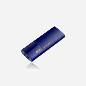 Silicon Power Blaze B05 32Go USB 3.2 Gen 1 Type-A Bleu - SP032GBUF3B05V1D, format Slide, Windows/macOS/Linux, 53.9x20x10mm, 9.2g - Miniature 1