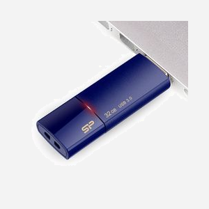 Silicon Power Blaze B05 32Go USB 3.2 Gen 1 Type-A Bleu - SP032GBUF3B05V1D, format Slide, Windows/macOS/Linux, 53.9x20x10mm, 9.2g - Miniature 5