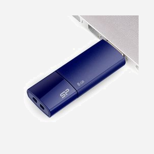 Silicon Power Ultima U05 8 Go USB 2.0 Type-A Bleu - SP008GBUF2U05V1D, compatible Windows, macOS X 10.3 Panther, Linux, Plastique, 53.9x20x10mm - Miniature 2