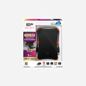 Silicon Power Armor A30 Disque Dur Externe 2 To 2.5" USB 3.2 Gen 1 Noir, Résistant aux Chocs (MIL-STD-810G), Interface USB Type-A, Compatible Windows/macOS/Linux - Miniature 2