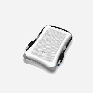 Silicon Power Armor A30 Disque Dur Externe 2To 2.5" USB 3.2 Gen 1 Blanc, Protection Antichoc MIL-STD-810G, Boîtier Plastique/Caoutchouc, Compatible Windows/macOS/Linux - Miniature 1