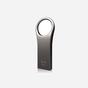 Silicon Power Jewel J80 16Go USB 3.2 Gen 1 (3.1 Gen 1) Type-A Titane, boîtier zinc, protections eau/vibration, compatible Windows/macOS/Linux - Miniature 1