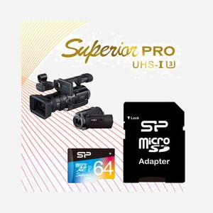 Silicon Power Superior Pro 64 Go MicroSDXC UHS-III Classe 10, Lecture 90 Mo/s, Ecriture 80 Mo/s, Résistant Chocs/Eau, Adaptateur SD - Miniature 5