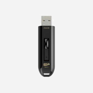 Silicon Power SP256GBUF3B21V1K Clé USB 256 Go USB Type-A 3.2 Gen 1 (3.1 Gen 1) Noir, Format Slide, Compatible Windows/macOS/Linux, 58x19.5x9.6mm - Miniature 2