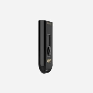 Silicon Power SP256GBUF3B21V1K Clé USB 256 Go USB Type-A 3.2 Gen 1 (3.1 Gen 1) Noir, Format Slide, Compatible Windows/macOS/Linux, 58x19.5x9.6mm - Miniature 3