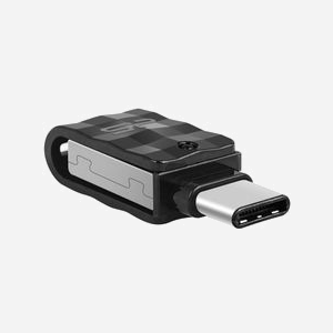 Silicon Power Mobile C31 32Go Clé USB 3.2 Gen 1 Type-A/Type-C Boîtier Métal/Plastique Noir/Argent, Résistance Eau/Poussière/Vibrations, Android/macOS/Linux/Windows - Miniature 4