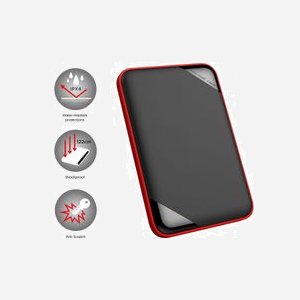 Silicon Power Armor A62 Disque Dur Externe 2 To 2.5" USB Type-A 3.2 Gen 1 Noir/Rouge, antichoc (3m) IPX4, 131.7x86.5x14.9mm, 180g - Miniature 5