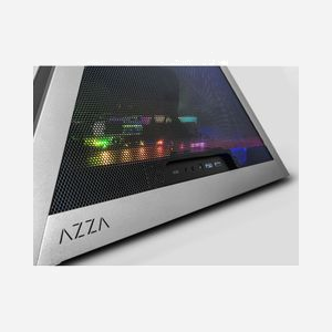 Azza Pyramid Mesh 804 Tower Gris – Boîtier PC ATX/EATX/micro ATX/Mini-ITX, 1x120mm, Radiateur 360mm, USB 3.2 Gen 1, USB-C, Eclairage Multi - Miniature 4