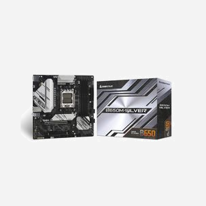 Biostar B650M-SILVER : Carte mère micro ATX AMD B650 Socket AM5, DDR5, M.2 NVMe, 2.5GbE, Realtek ALC1220, Ryzen 7000 Series - Miniature 2