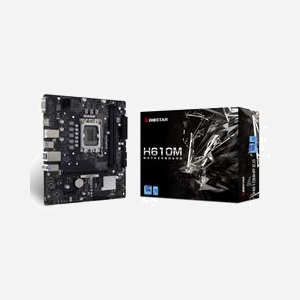 Biostar H610MHP 2.0 - Carte Mère micro ATX Intel H610 Socket LGA 1700, DDR4, M.2, Gigabit Ethernet, Realtek Audio 7.1, USB 3.2 Gen 1