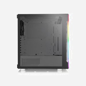 Thermaltake H200 TG Snow RGB - Boîtier PC Midi Tower Blanc - ATX/microATX/Mini-ITX - 2x3.5" + 3x2.5" - USB 3.2 Gen 1 - Vent. 120/140mm - SPCC - Miniature 3
