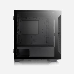 Boîtier Thermaltake S100 TG Micro Tower Noir - Micro ATX/Mini-ITX, 2x 3.5", 2x 2.5", USB 3.2 Gen 1, fenêtre verre trempé, ventilation 120mm, radiateurs 280mm max. - Miniature 3