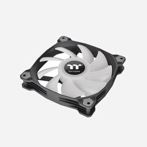 Thermaltake Pure Duo 12 Ventilateur 120mm Noir (x2) - 500-1500 RPM, 56.51 CFM, 1.72 mmH2O, Roulement Hydraulique, Multi LED, 12V - Miniature 4