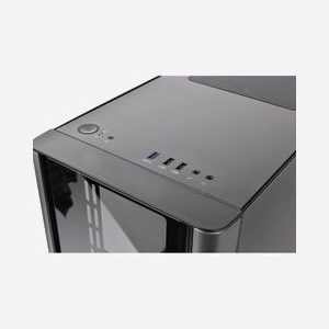 Thermaltake V150 TG Micro Tower Noir - Boîtier PC Micro ATX/Mini-ITX, 2x 3.5", 2x 2.5", USB 3.2 Gen 1, Vent. 120mm Arrière, SPCC, Verre Trempé - Miniature 5
