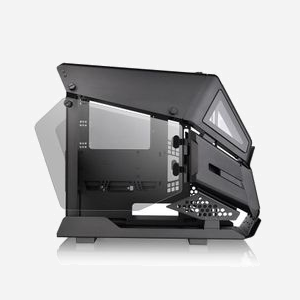 Thermaltake AH T200 Micro Tower Noir - Boîtier PC Micro ATX / Mini-ITX, 2x 3.5", 3x 2.5", USB 3.2, Vitre Trempée, Refroidissement Avant 280mm Max - Miniature 3