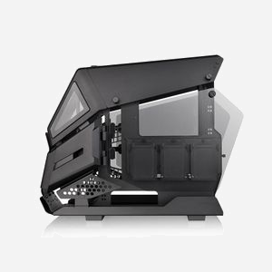 Thermaltake AH T200 Micro Tower Noir - Boîtier PC Micro ATX / Mini-ITX, 2x 3.5", 3x 2.5", USB 3.2, Vitre Trempée, Refroidissement Avant 280mm Max - Miniature 4